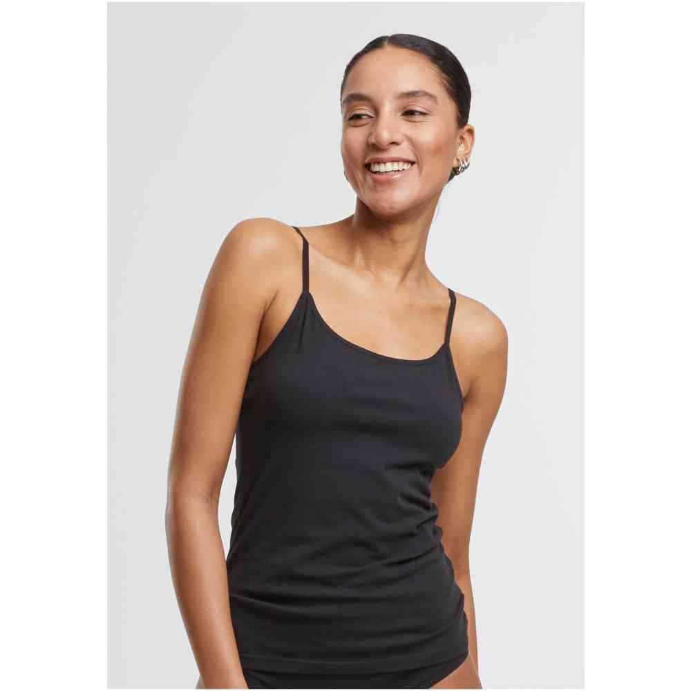 Urban Classics - Basic Cotton 2Pack Tanktop - Schwarz/Schwarz